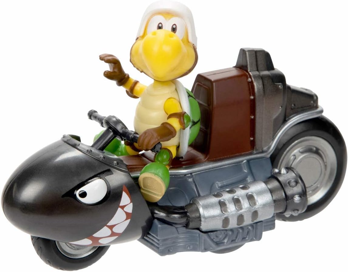 Super Mario Vehiculo Kart Racer Koopa Troopa con Figura Desmontable