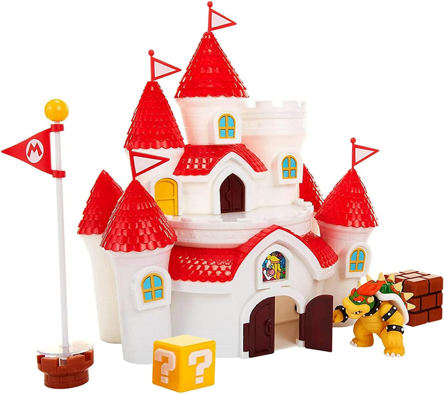 Juguete Super Mario Castillo De Princesa Peach + Mini Bowser