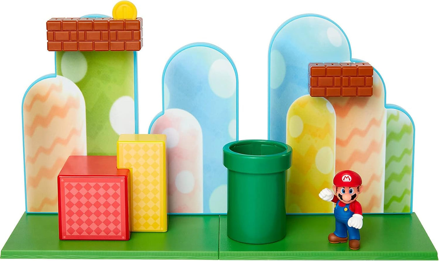 Set Super Mario Playset Acorn Plains Nintendo