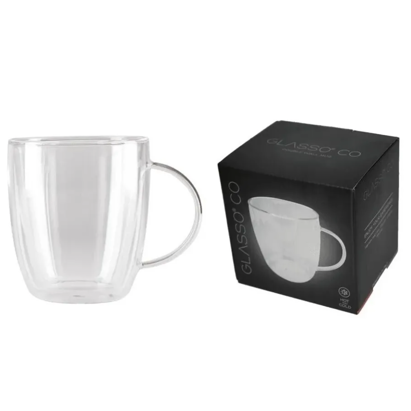 Tazon Vidrio Doble Pared 470 ml Glasso