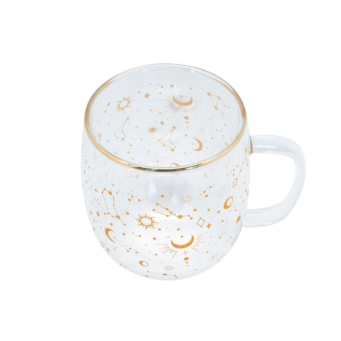 Tazon Doble Pared 500ml Constelación Glasso