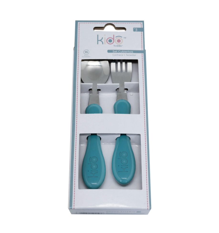 Set Cubiertos Metalicos Kido