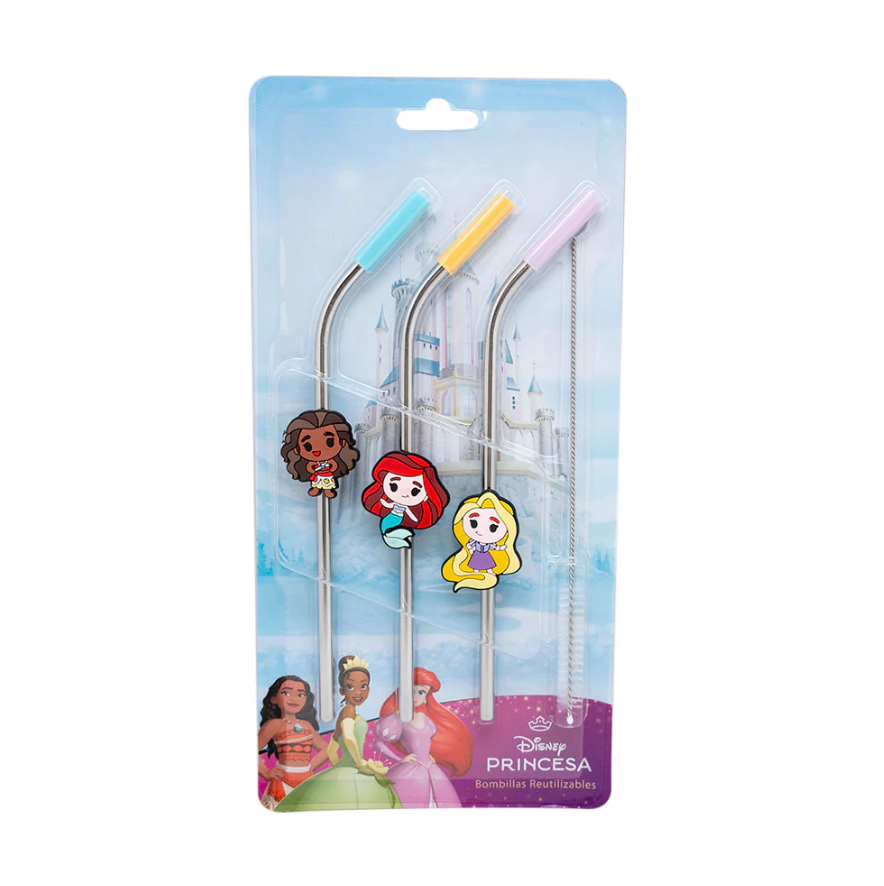 Set 3 Bombillas Princesas Ariel - Rapunzel - Moana