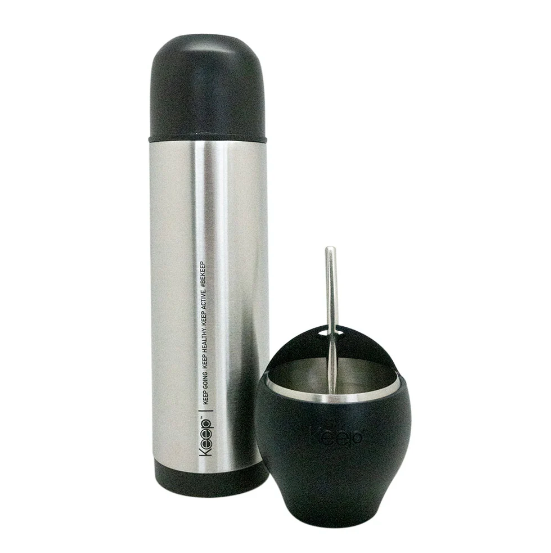 Set Mate + Termo Bala Keep Negro