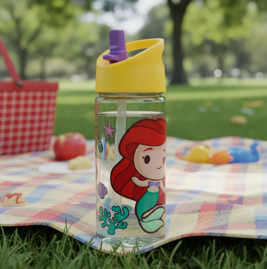 Botella Agua 500ml Stitch Moana Princesas