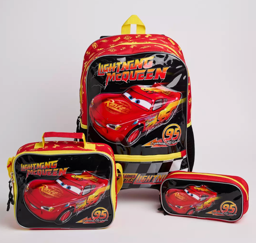Pack Escolar Mochila con Ruedas Cars Infantil