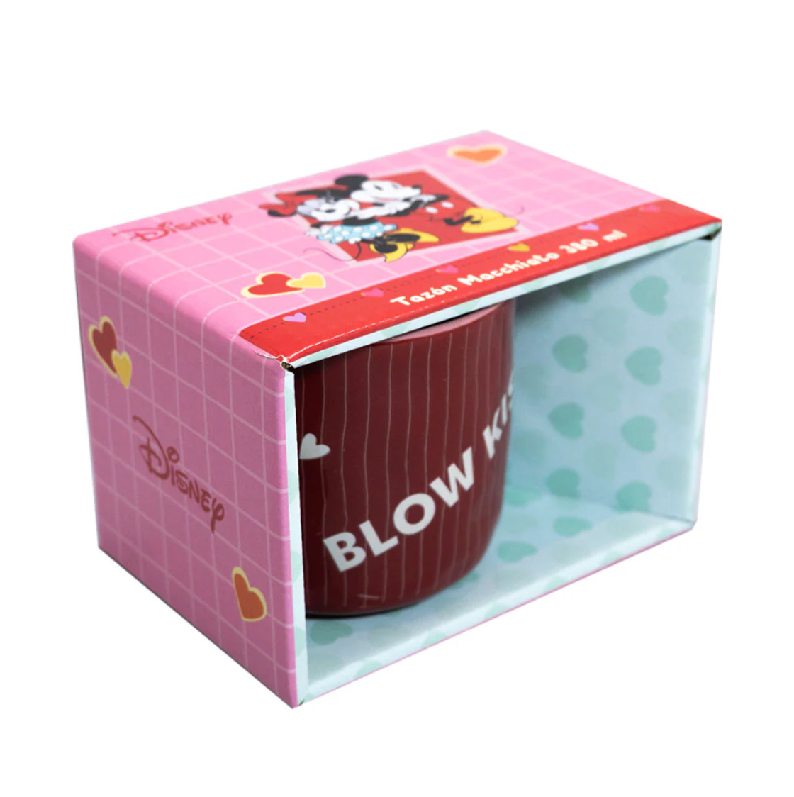 Tazon Macchiato Mickey Kiss 380ml Disney Dia de los Enamorados Valentin