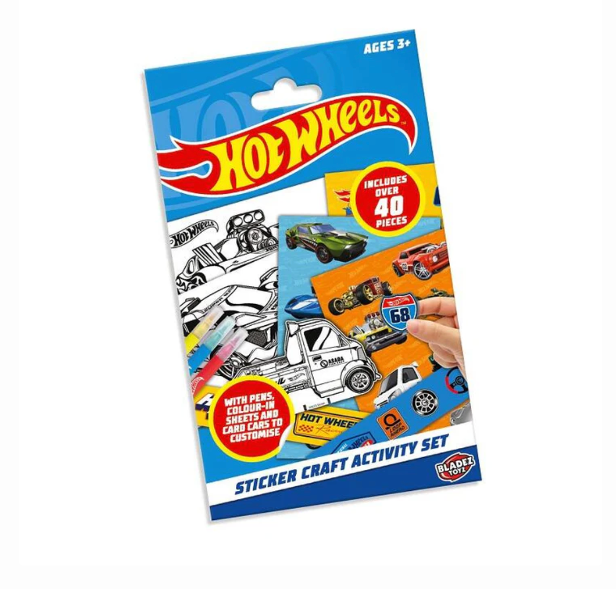 Set de Actividades con Stickers Hot Wheels