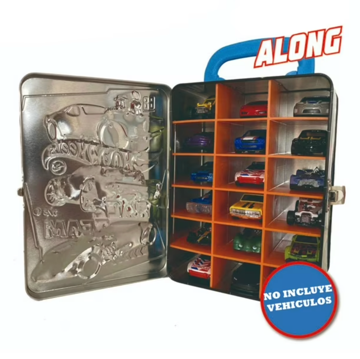 Caja Metalica Porta Autos Hotwheels Modelo 4