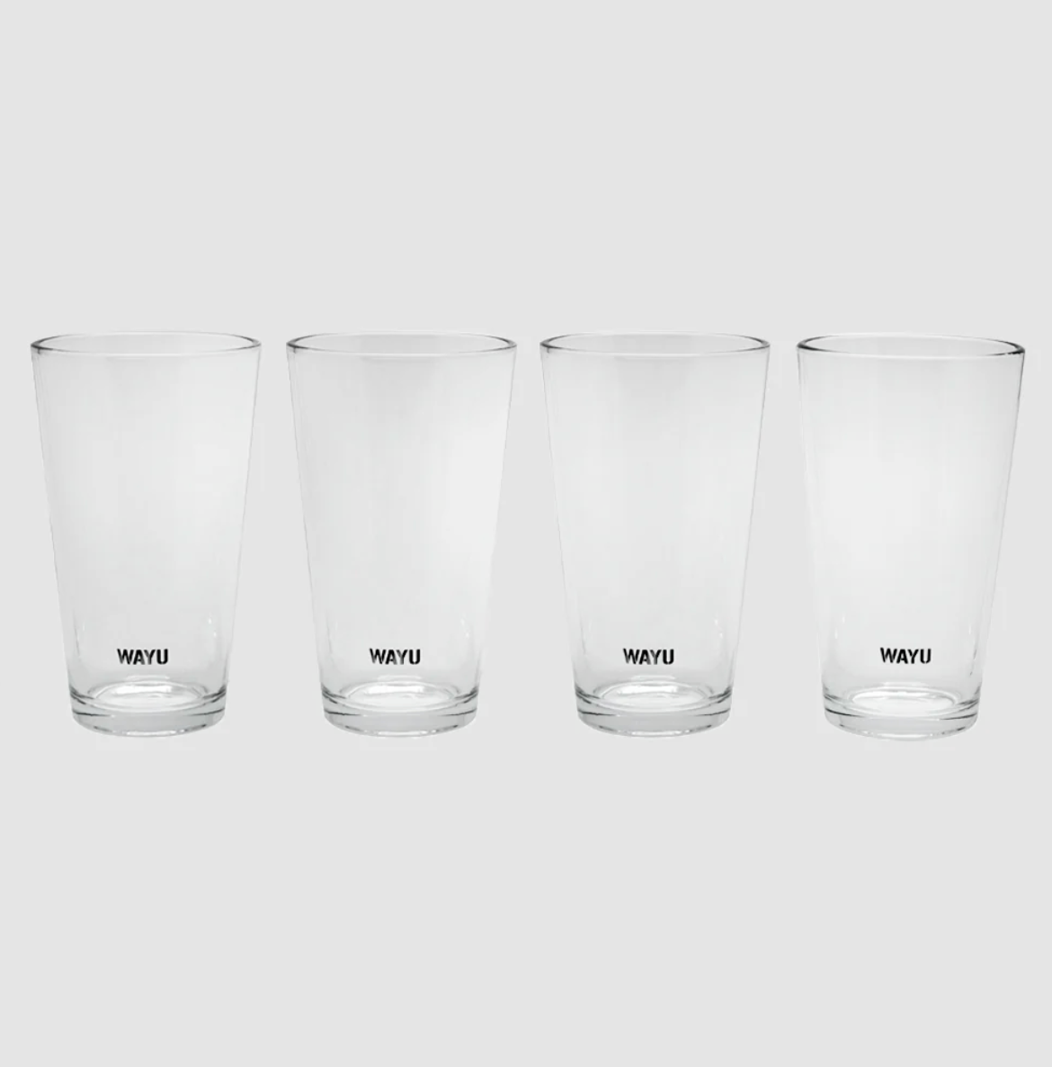 Set 4 Vasos Vidrio Wayu