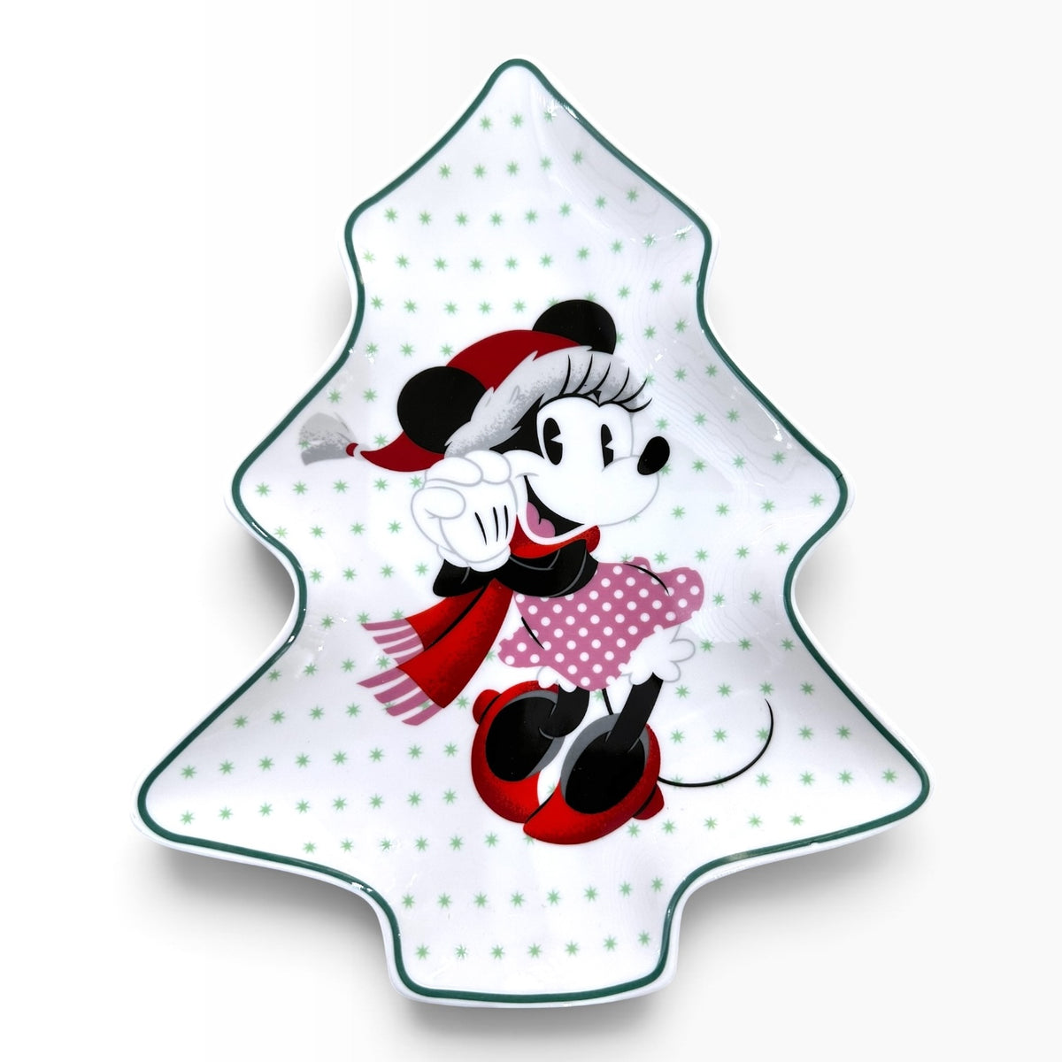 Plato Aperitivo Mediano Navidad Disney Minnie 22x18Cms