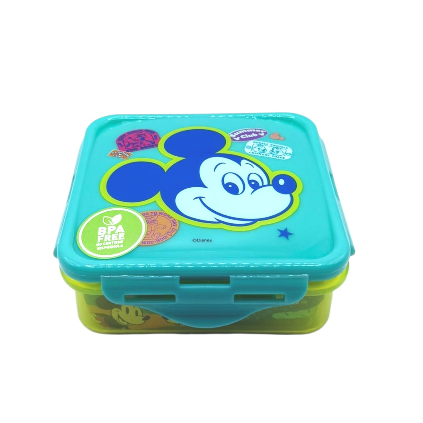 Hermetico Cuadrado 500ml Mickey Mouse Patch