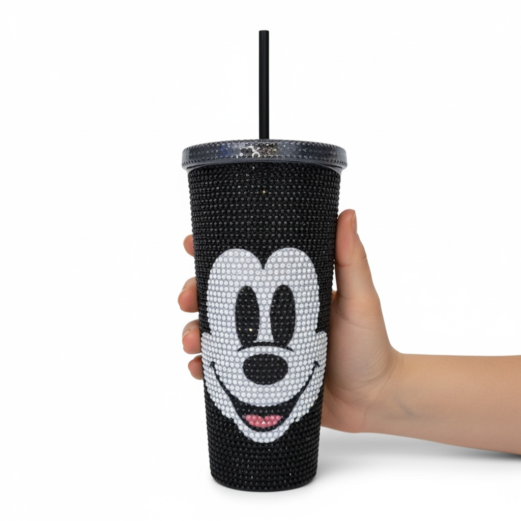 Vaso Shinny Doble Pared 650ml Mickey Mouse