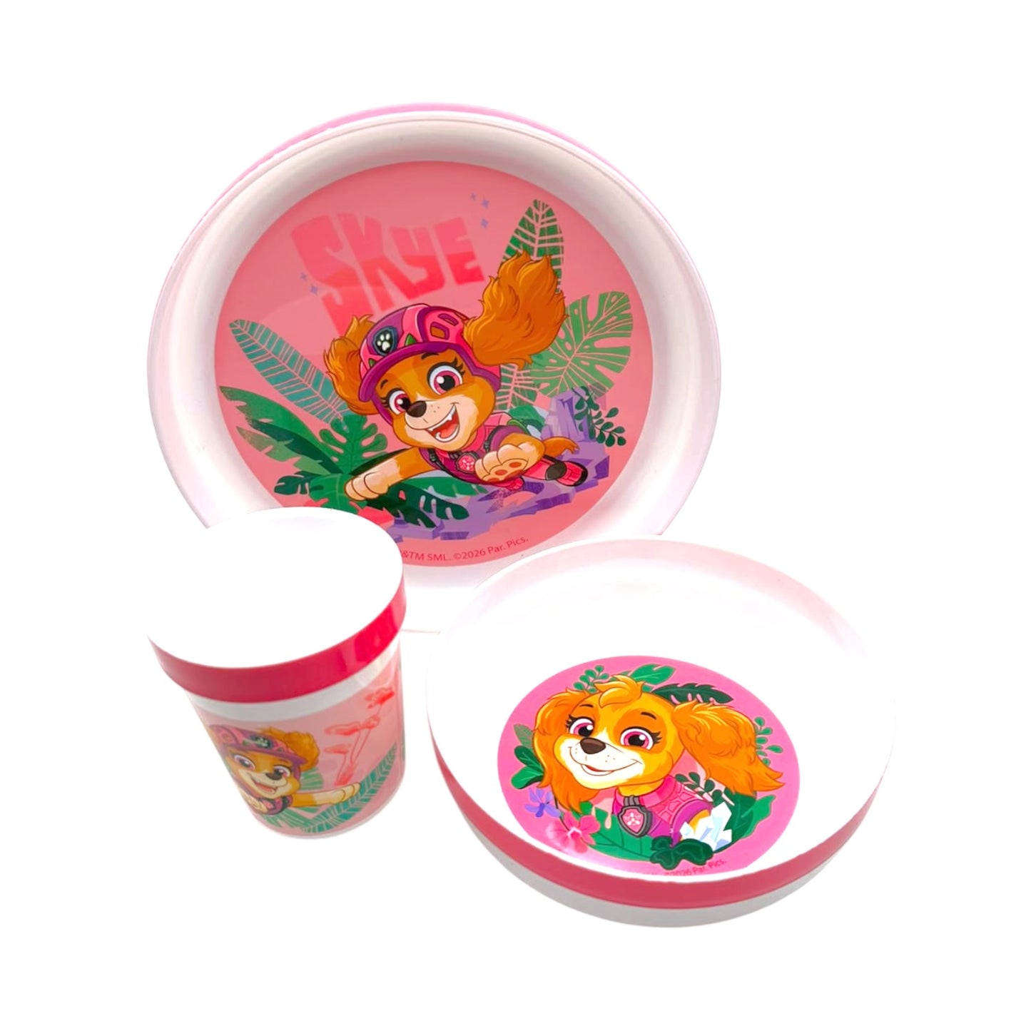 Set Vajilleria 3 Piezas Paw Patrol Skye