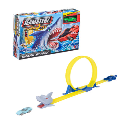 Pista Autos Teamsterz Shark Attack + 1 Auto