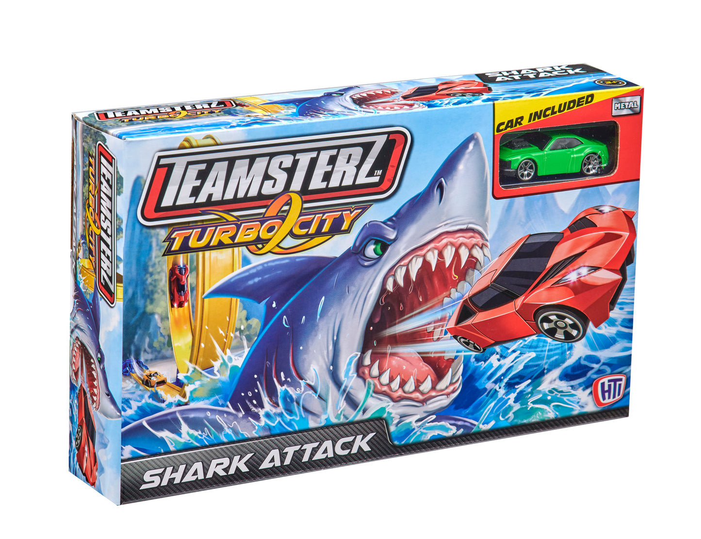 Pista Autos Teamsterz Shark Attack + 1 Auto