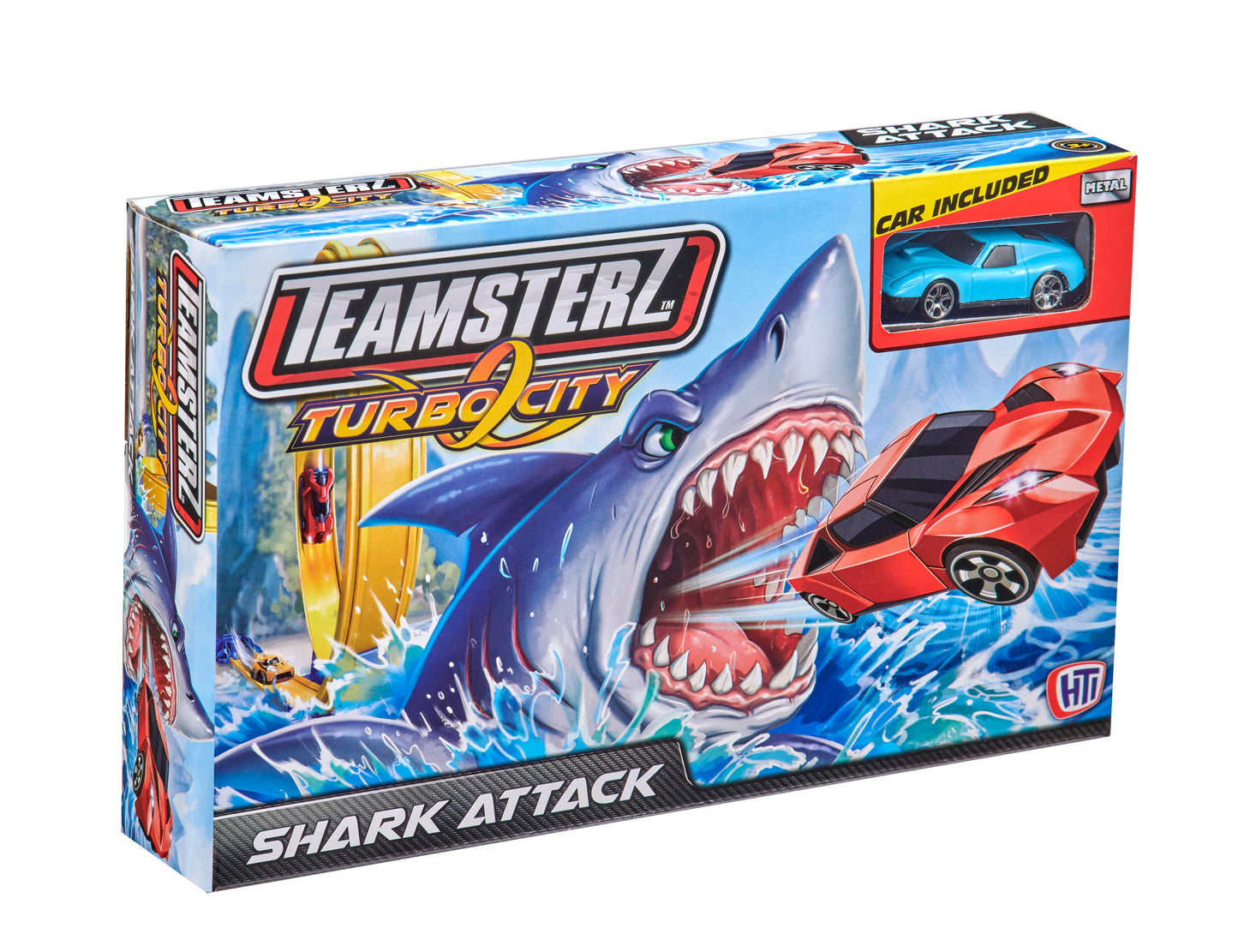 Pista Autos Teamsterz Shark Attack + 1 Auto
