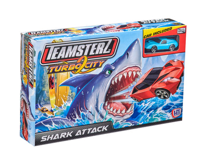 Pista Autos Teamsterz Shark Attack + 1 Auto