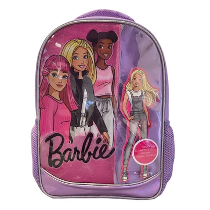 Mochila Infantil Barbie con Compartimiento para Muñeca