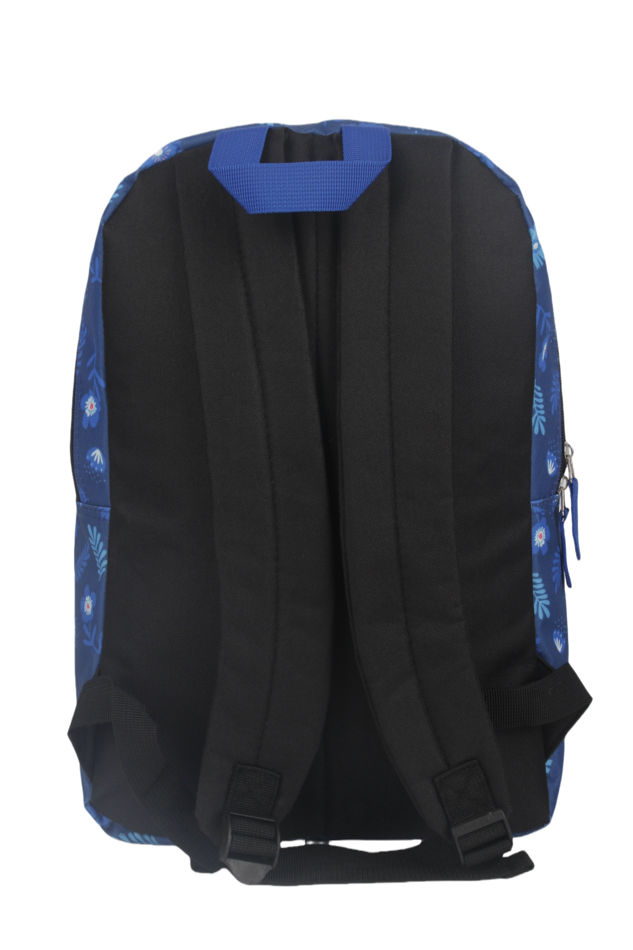 Mochila Juvenil Stitch Parches Azul Rey