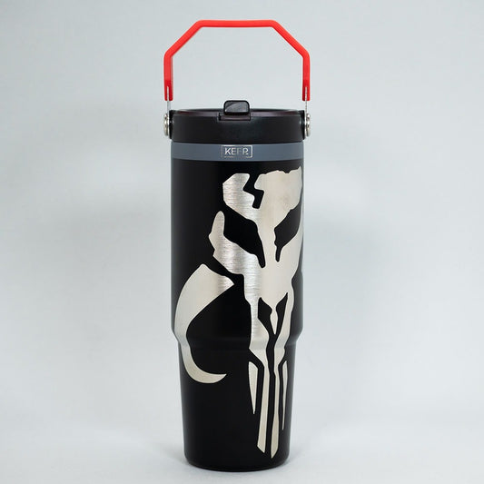 x Mayor Botella Insulada Con Mango 850ml Black Star Wars Mitosaurio