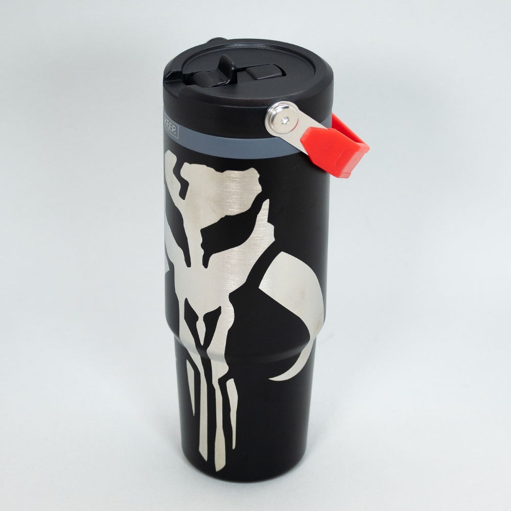 x Mayor Botella Insulada Con Mango 850ml Black Star Wars Mitosaurio