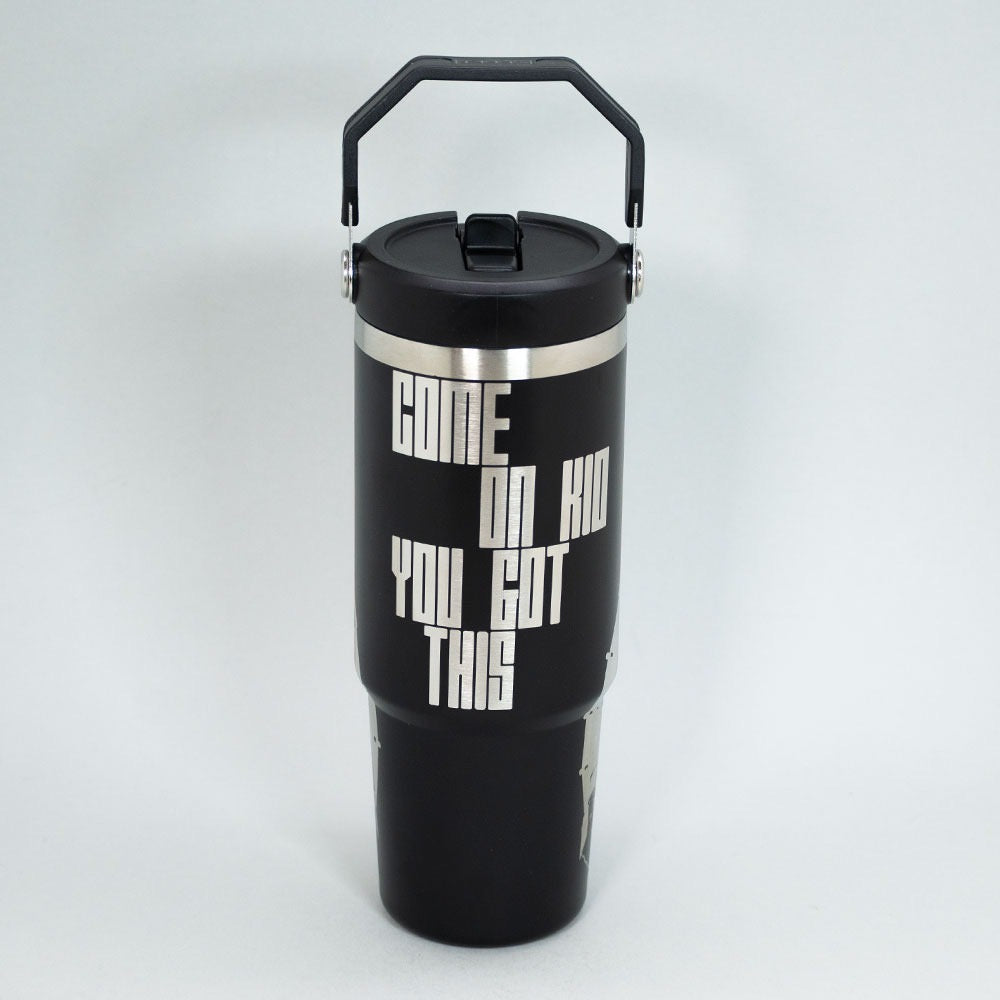x Mayor Botella Insulada Con Mango 850ml Black Star Wars Mandalorian