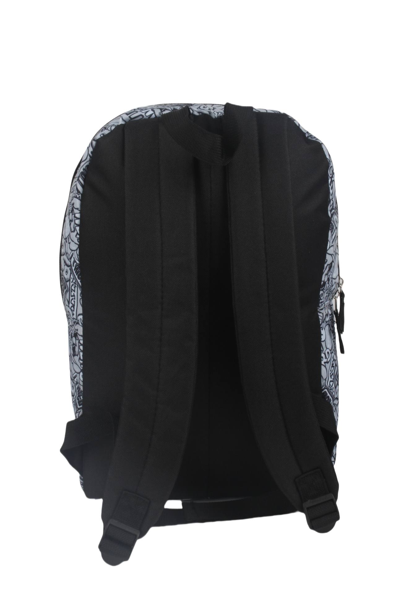 Mochila Juvenil Stitch Parches Gris