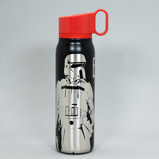 x Mayor Botella Metalica Gancho Black Star Wars Dart Vader Rojo