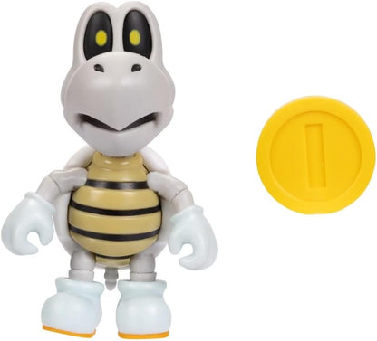 Figuras Nintendo Super Mario De 4 Huesos Secos Con Moneda 10cm