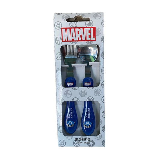 Set Cubiertos Capitan America Colección Marvel