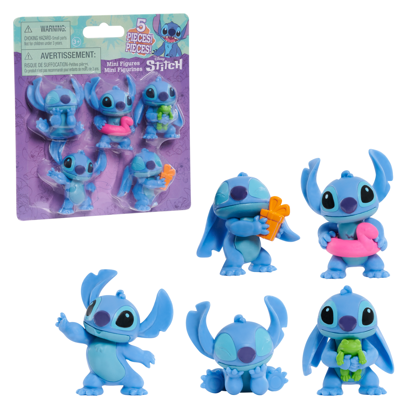 Stitch Pack DE 5 Mini Figuras