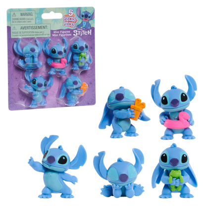 Stitch Pack DE 5 Mini Figuras