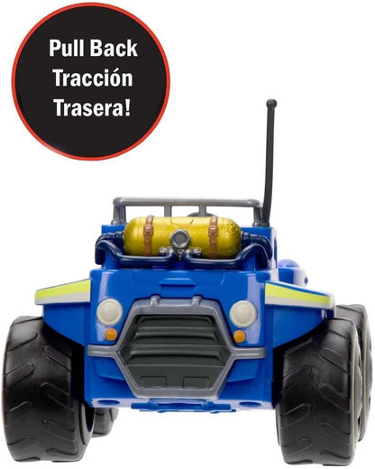Super Mario Vehiculo Carro Kart Racer con Figura Toad Desmontable