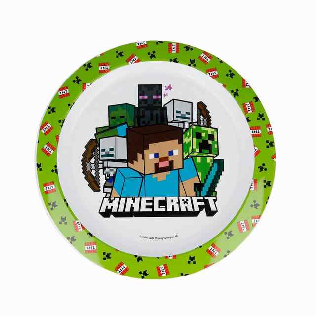 Plato Infantil Apto Microondas Minecraft