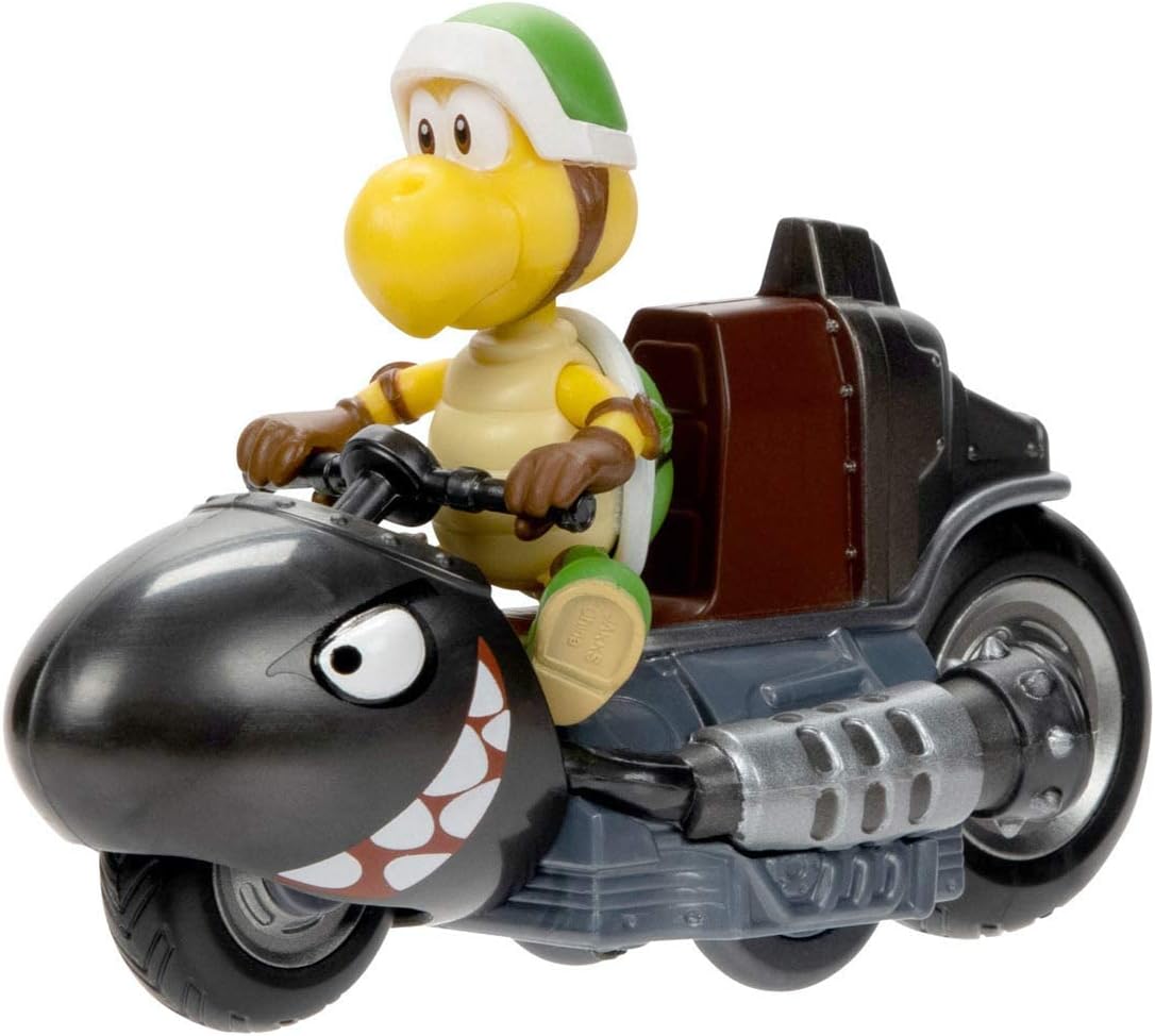 Super Mario Vehiculo Kart Racer Koopa Troopa con Figura Desmontable