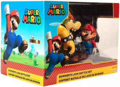 Set Figuras Super Mario Bros Vs Bowser Lava Battle Nintendo