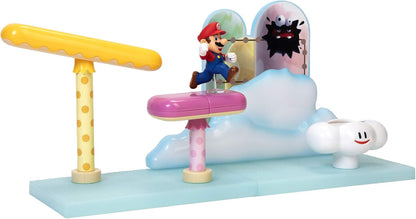 Set Super Mario Cloud World Diorama con figura de acción Mario 6cm