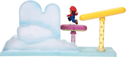 Set Super Mario Cloud World Diorama con figura de acción Mario 6cm