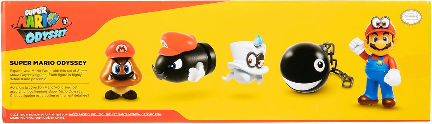 Pack 5 Figuras Super Mario Odyssey 6cm