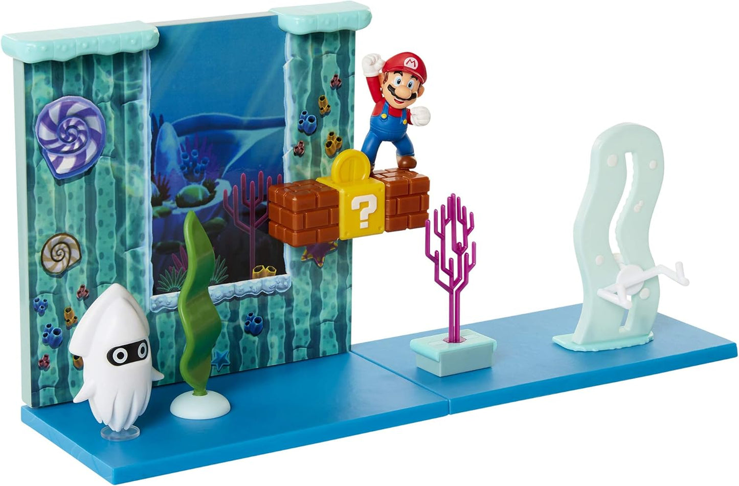 Set Super Mario Juego Submarino Escenario con Figura