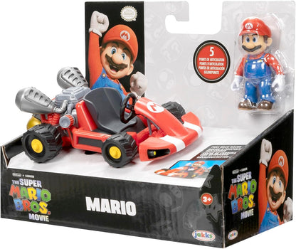 Super Mario Vehiculo Kart Racer con Figura Desmontable