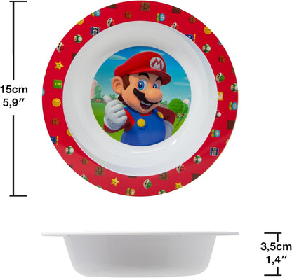 Bowl Infantil Apto Microondas Super Mario