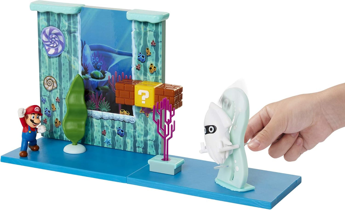 Set Super Mario Juego Submarino Escenario con Figura