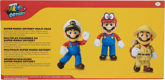 Set 3 Figuras Super Mario Odyssey Jakks Pacific