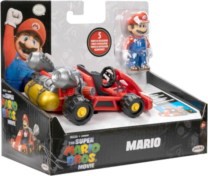 Super Mario Vehiculo Kart Racer con Figura Desmontable