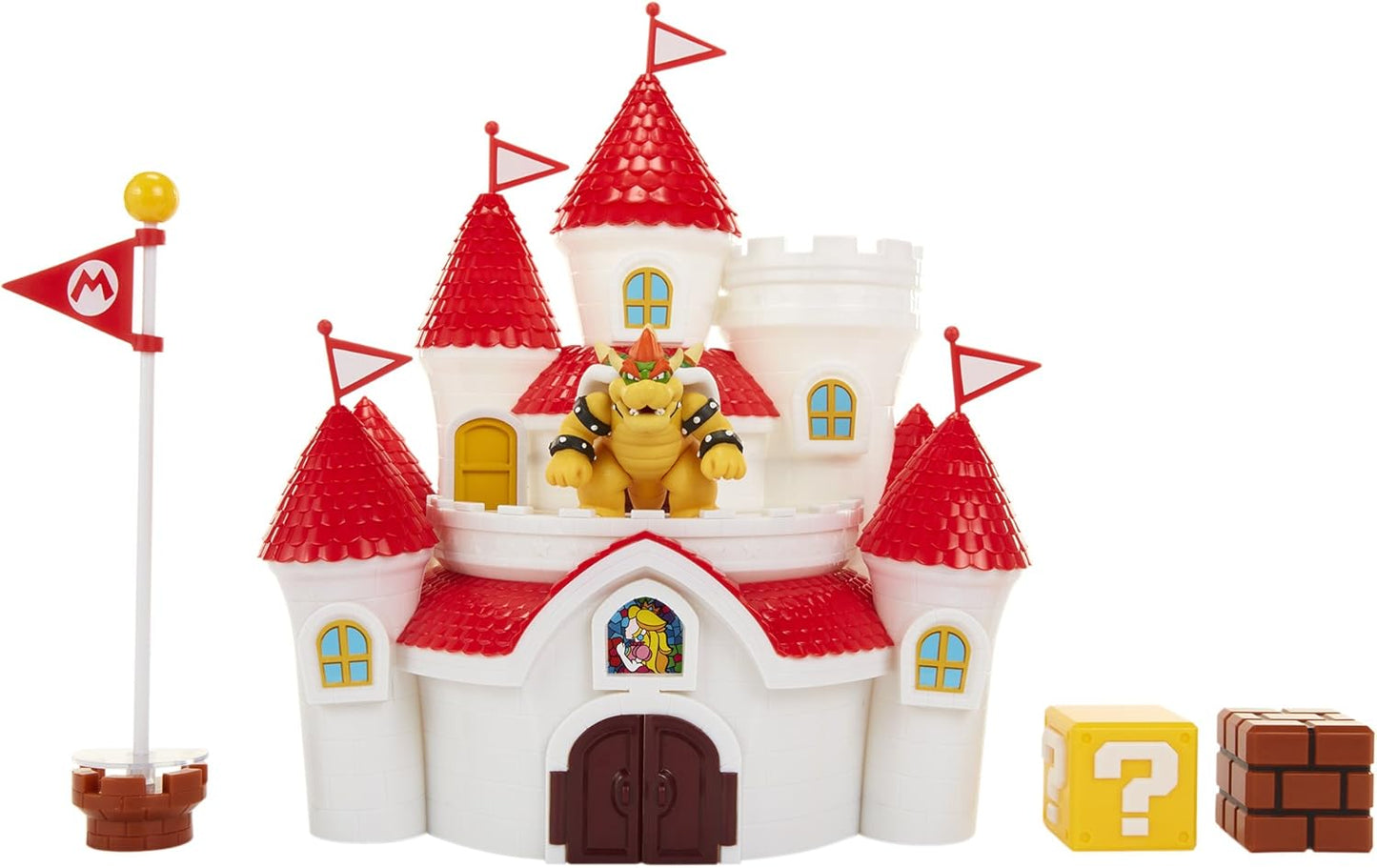 Juguete Super Mario Castillo De Princesa Peach + Mini Bowser