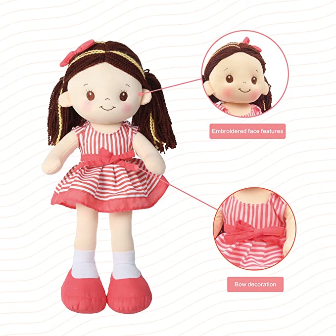 Muñeca Pepona a Rayas Musical 44cm