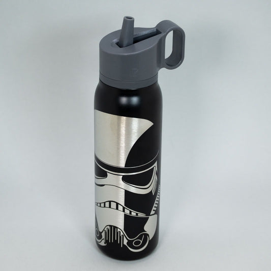 x Mayor Botella Metalica Gancho Black Star Wars Dart Vader Gris