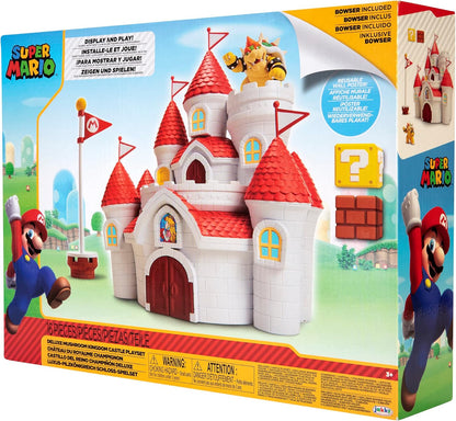 Juguete Super Mario Castillo De Princesa Peach + Mini Bowser